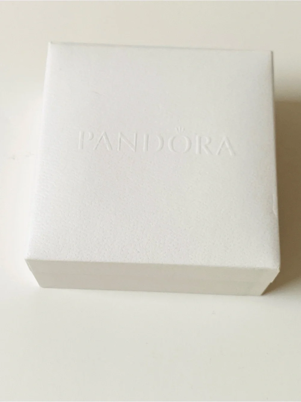 Empty Pandora Cream Jewelry Drawstring Pouch with Gift Box